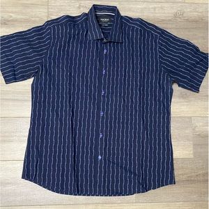 Men’s Maceoo short sleeve designer dress shirt button up Maceoo. XXL.